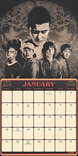 2026 Stranger Things 5 Wall Calendar thumbnail 2
