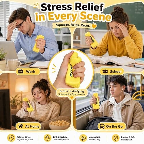 Butter Squishy Slow Rising Soft Squeeze Stress Relief for Office and Home Sensory Fidget for Anxiety Relief thumbnail 4