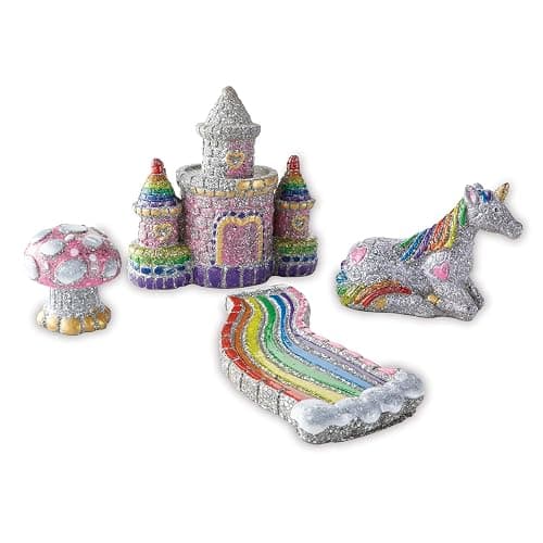 MindWare Paint Your Own Stone Unicorn Garden – Weather-Resistant Garden Rocks Paint Kit for Kids – Includes Paint, Brushes and Instructions – Ages 8 and Up thumbnail 4