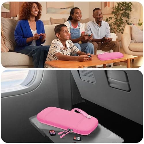 FINTIE Ultra Slim Protective Carrying Case for Nintendo Switch 2 (2025) | Anti-Crush Joy-Con Protection, 10 Game Card Slots, Amiibo Cards Storage Bag, Travel & Everyday Essential, Pink thumbnail 9