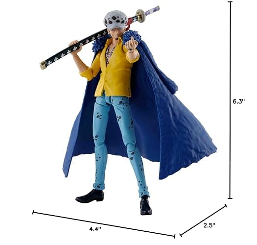 TAMASHII NATIONS - One Piece - Trafalgar Law -The Raid on Onigashima- S.H.Figuarts Action Figure | One Piece 6 Inch Action Figure S.H. Figuarts - Trafalgar Law thumbnail 3