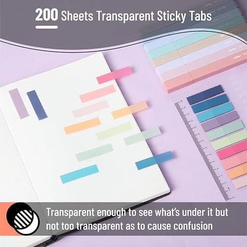 Mr. Pen Aesthetic Bible Highlighter and Pen Set, 16 Pack, 200 Sheets Transparent Sticky Tabs, No Bleed, Chisel Tip thumbnail 3