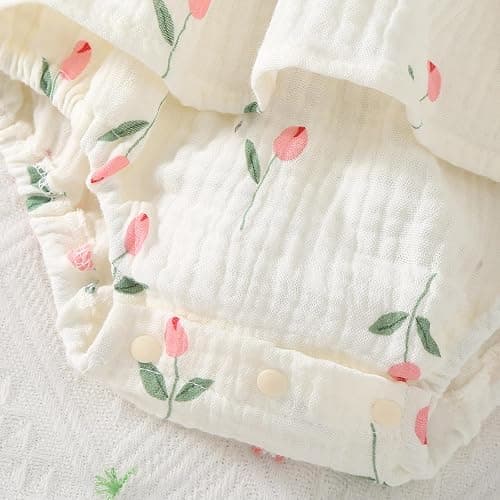 Mubineo Baby Girl Clothes Summer Dress Cotton Linen Romper Sleeveless Smocked Rompers Sun Dress Hat Skirt Boho Outfits thumbnail 5