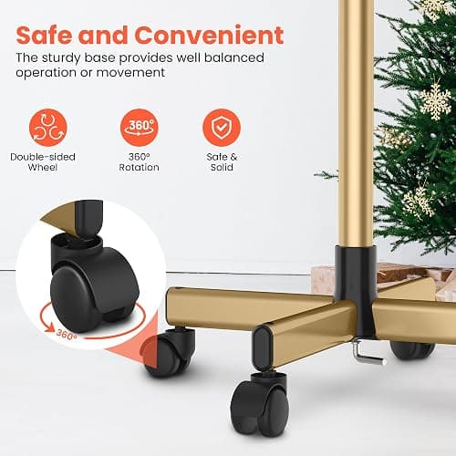 TASALON Premium Salon Tray on Wheels, Aluminum Salon Rolling Tray Trolley for Salon Essentials, Adjustable Height Provides Ample Storage for Hairstylist Tray, Tattoo Tray and Clinic Tray Use - Gloden thumbnail 5