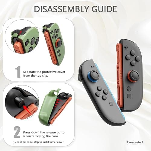 PlayVital Hard Case for Nintendo Switch 2 with Extra Stand & Thumb Grip Caps | Split Design, Dockable Protective Full-Body Shell Cover for Nintendo Switch 2 | Solid Color Series, Cherry Blossoms Pink thumbnail 9
