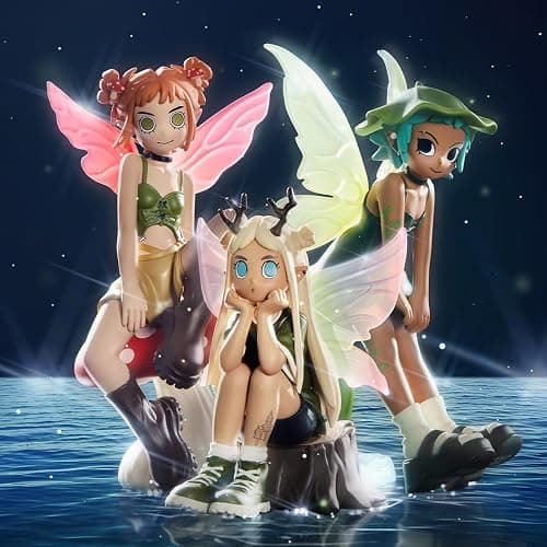 POP MART Peach Riot Punk Fairy Series Figures 3Boxes 2.5 inches Articulated Character Premium Design gifts for women Fan-Favorite blind box Collectible Toy Art Toy Action Figure - Punk Fairy Series - 3Boxes thumbnail 2