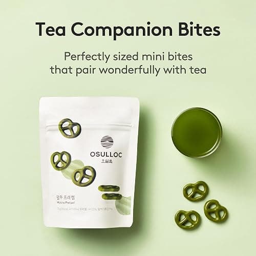 OSULLOC Matcha Pretzel (2.46 oz, 70g), Korean Matcha Flavored Snacks | Asian Snacks, Premium Tea Snacks from Jeju island thumbnail 5