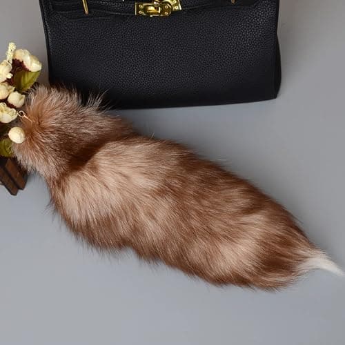 LIANXUE Animal Tail Key-Ring Tails Chain Keychain Personalized Animal Keyring Gift Long Charm Keychain for Women Girl thumbnail 4