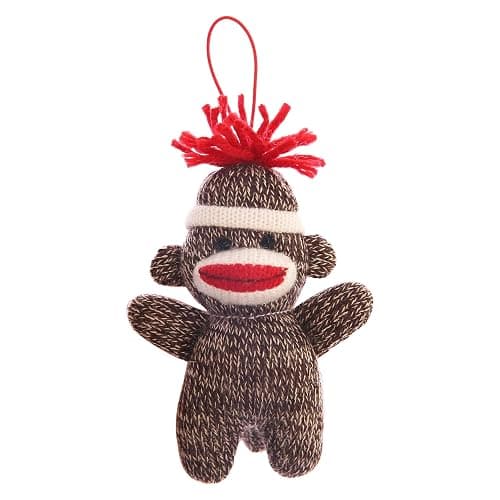 Made By Aliens Sock Monkey Keychain 4 inch - Color of Sockiez Stuffed Animal Plush Toy - Cute Keychain Accessories - Image 1