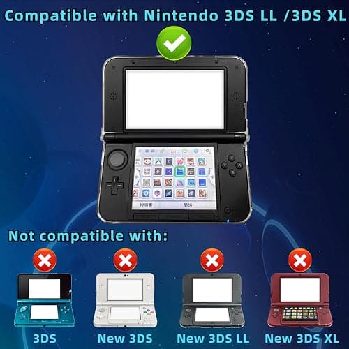 OSTENT Protection Clear Crystal Hard Guard Case Cover Skin Shell pour Nintendo 3DS XL / 3DS LL Couleur Blanc Clair thumbnail 3