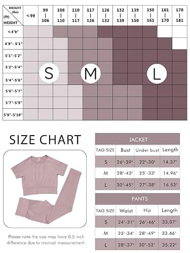 2 Piece Short Sleeve Outfits for Women Seamless Crop Tops Set for Women Workout Set thumbnail 6