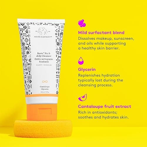 Drunk Elephant Beste No. 9 Jelly Cleanser - Travel-Size Gel Face Wash - Clean Clinical Skincare - Cruelty-Free - Dermatologist-Tested - Free of Essential Oils, Silicones, and Fragrance thumbnail 4