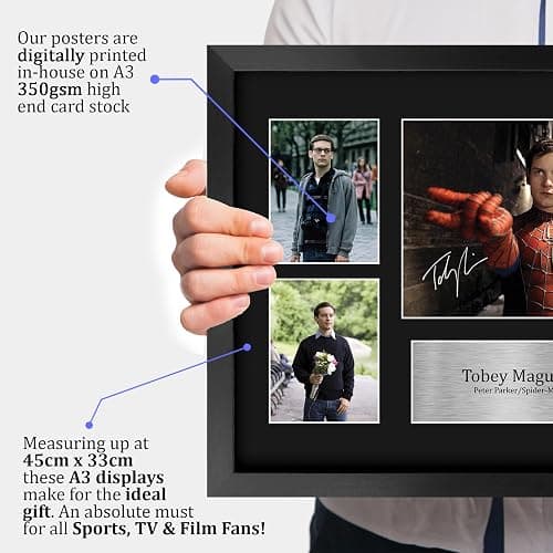 HWC Trading Tobey Maguire Gifts Printed Signed Autograph Picture Display for Movie Memorabilia Fans - 16" x 12" Framed thumbnail 3