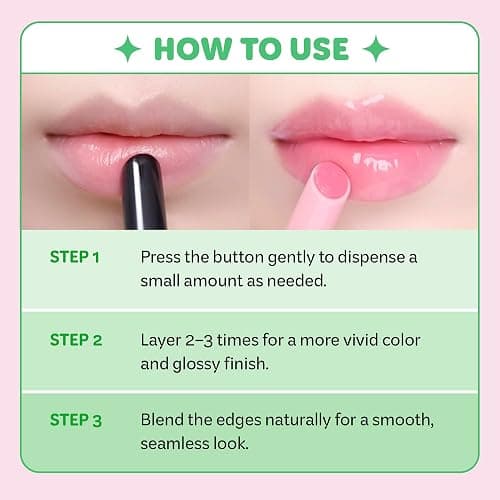 COLORGRAM Fruity Glass Stick 03 Pleasing Berry | Long-Lasting Juicy Lip Tint with Radiant, Glossy Finish | Melting Syrupy Texture for Vibrant, Hydrated Lips | Non-Sticky Shine - Pleasing Berry thumbnail 6