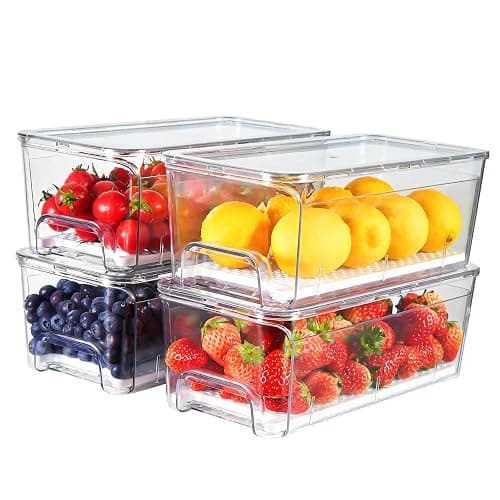 Refrigerator Drawer Organizer Bins - Image 1