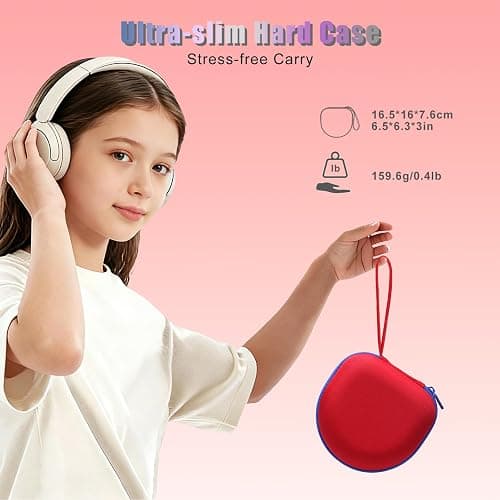 Kids Headphones Case for Spiderman/iClever Etc Headphone,Red+Blue,Case Only | Compatible with eKids Spiderman/iClever BTH12 HS19 BTH20 BTH22 BTH26/Candy Bila/Acer/MIDOLA/JoySpark/ADOOPE Etc Kid Headphone thumbnail 5