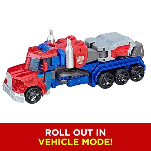 Transformers Toys Heroic Optimus Prime Action Figure - Timeless Large-Scale Figure, Changes into Toy Truck - Toys for Kids 6 and Up, 11-inch (Amazon Exclusive) thumbnail 3