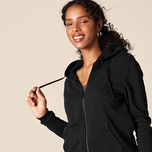 Amazon Essentials womens Fleece Full-Zip Hoodie (Available in Plus Size) thumbnail 4