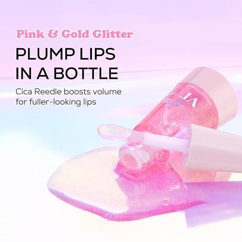 VT COSMETICS Reedle Shot Lip Plumper, Hydrate & Volumize Lip Gloss, Smooth Lip Wrinkles, Korean Lip Plumper, High Shine, Lip Enhancer, Hyaluronic Acid, Stocking Stuffers, 0.15 oz. (Twinkle (Glitter)) thumbnail 3
