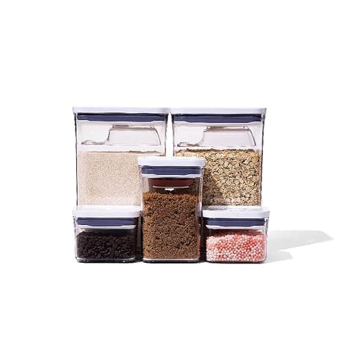 OXO Good Grips 8-Piece Baking Essentials POP Container Set, White - Container - Image 1