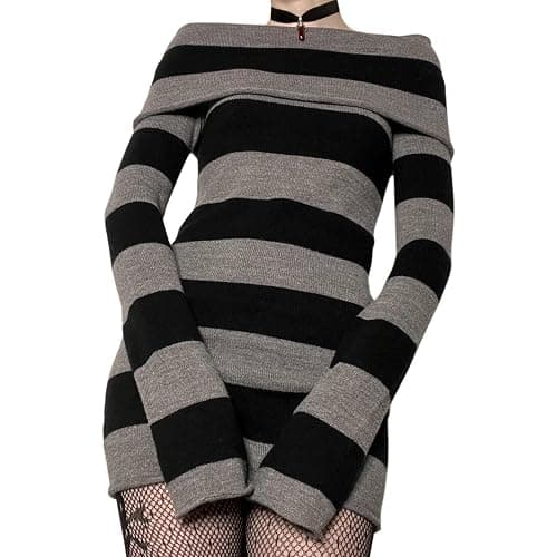 Y2k Fairy Grunge Graphic Long Sleeve Tees Tops Women E-Girls Aesthetic Gothic Skull Print Baggy T Shirts Emo Clothes thumbnail 2