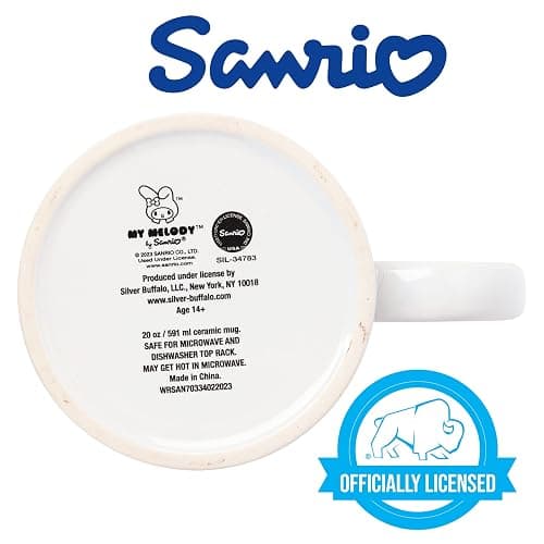 Silver Buffalo Sanrio Hello Kitty and Friends My Melody Ceramic Mug, 20 Ounces thumbnail 5