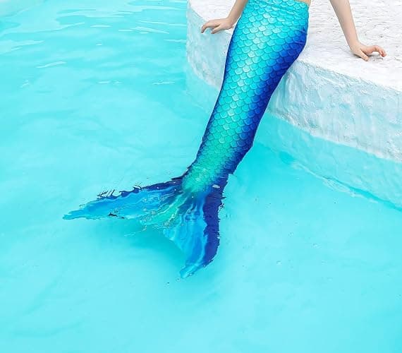 DNFUN Mermaid Tail for Swimming for Adults,Without Monofin. thumbnail 2