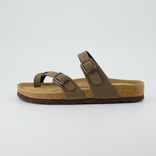 CUSHIONAIRE Women's Luna Cork Footbed Sandal With +Comfort thumbnail 2