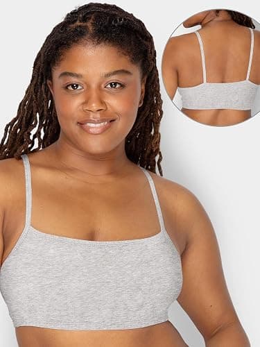 Fruit of The Loom Womens Spaghetti Strap Cotton Pullover Sports Bra Value Pack thumbnail 4