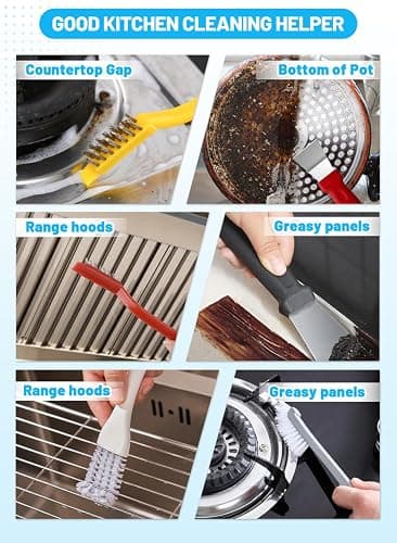 20Pcs Crevice Cleaning Brush Set, Hard Bristle Scrub Brushes for Gaps | Deep Cleaning Window Groove, Cleaning Brush for Sliding Door, Sill, Tile Lines, Shutter, Corner, Sink, Teapot, Bottle thumbnail 4