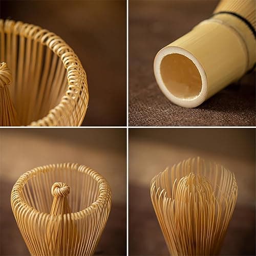 Matcha Whisk - Bamboo Whisk for Matcha Powder, Handcrafted Organic Traditional Japanese Chasen, 100-Prong Matcha Stirrer Wisk Mixer Brush for Authentic Tea Preparation thumbnail 5