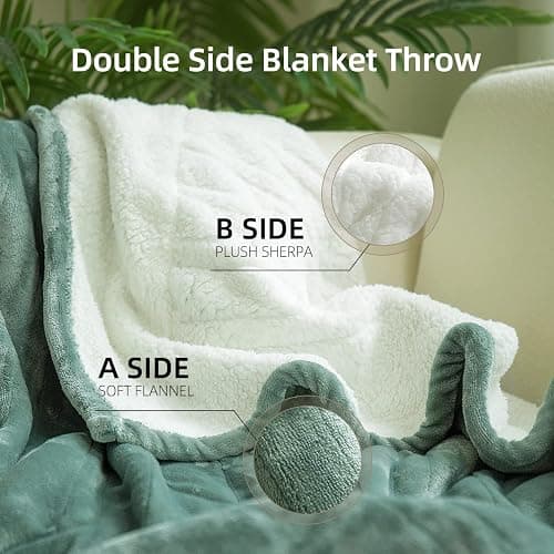 GOTCOZY Heated Blanket Electric Throw 50''X60''- Soft Silky Plush Electric Blanket with 4 Heating Level & 3 Hour Auto Off Heating Blanket, ETL Certified Machine Washable (Green) thumbnail 5