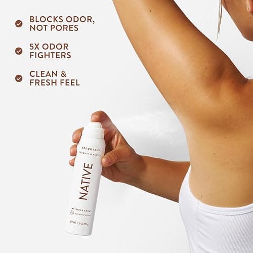 Native Deodorant & Body Spray Contains Naturally Derived Ingredients | Deodorant for Women and Men, All Day Odor Protection, Aluminum and Hydrocarbon Propellant Free | Coconut & Vanilla thumbnail 6