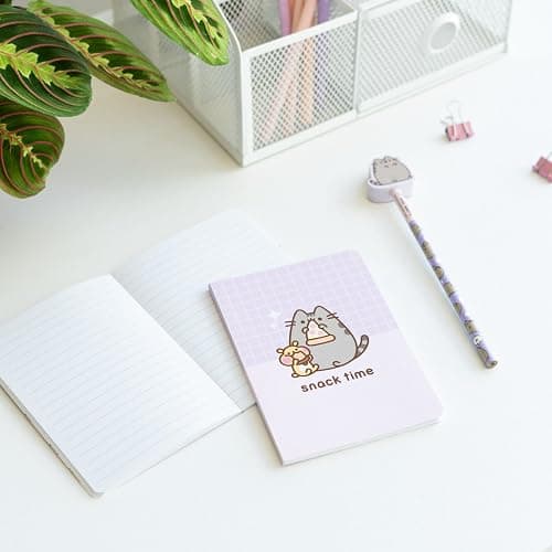 Pusheen Stationery Set | Pusheen Pencil Case With A6 Notebooks, Highlighters, Sticky Notes, Paper Clips, Stickers, Pen, Pencil | Pusheen Merchandise | Pusheen Gifts thumbnail 2