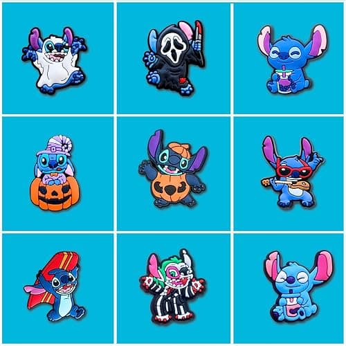 25 40Pcs Cartoon Shoe Charms for Clogs Sandals Decoration, Shoe Accessories Charms for Adults Party Favors - 40Pcs Black thumbnail 2