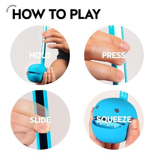 Otamatone Japanese Electronic Synthesizer Musical Instrument Toy - Blue | Portable Music Synthesizer from Japan by Maywa Denki Studio Award Winning Educational Fun Gift for Children, Teens & Adults thumbnail 2