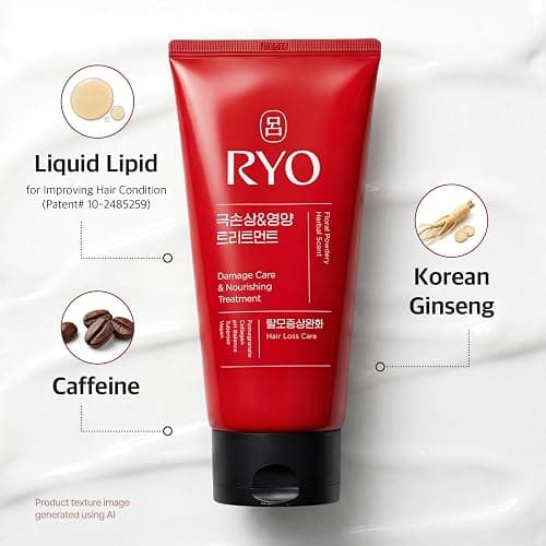 RYO Damage Care & Nourishing Treatment with Korean Ginseng & Caffeine - Deep Conditioning Mask for Repair and Moisturizing, Anti Loss Care, Strengthening hair roots, 10 Fl Oz. thumbnail 4