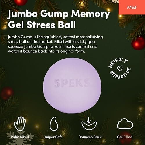 Speks Jumbo Gump Stress Balls | Ultra Soft Squishy Fidget Toy for Adults & Teens | Stress Relief & Desk Toy | Mist thumbnail 2