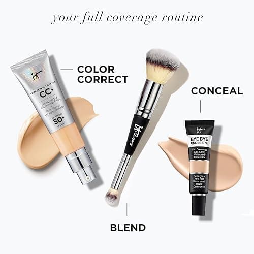 iT COSMETICS, CC+ Cream e Fondotinta Anti-età, Alta Coprenza, Waterproof, Finish Naturale, Formula con Peptidi, Collagene e Vitamine, Your Skin But Better thumbnail 9
