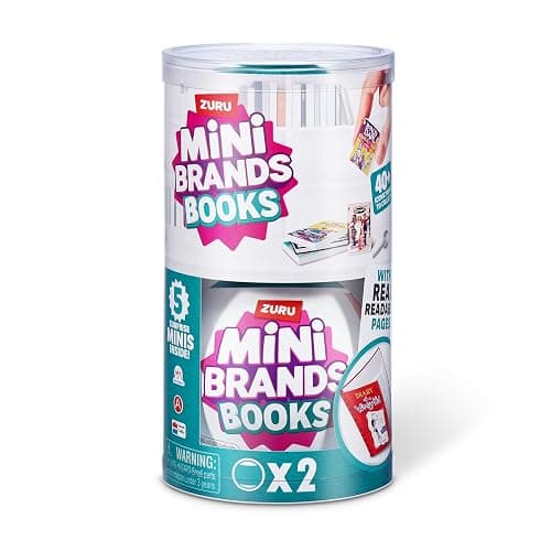 Mini Brands Books (2 Pack) by ZURU Real Miniature Book Brands Collectible Toy, Capsules of 5 Mystery Miniature Books with Real readable Pages and Accessories for Kids, Teens, Adults thumbnail 3
