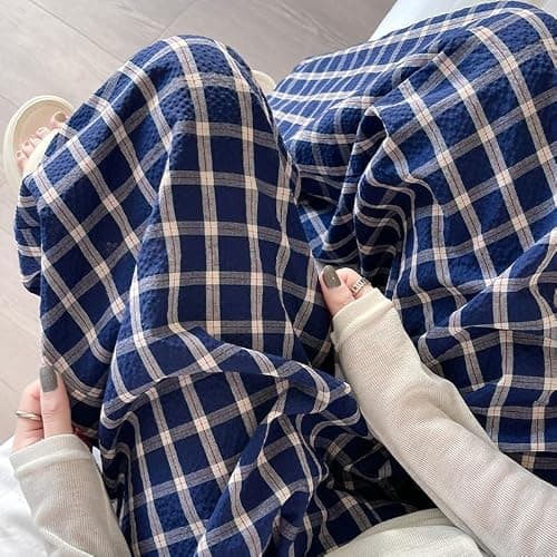 Baggy Goth Plaid Pants Acubi Emo Gingham Sweatpants Grunge Alternative Clothes Vintage Kpop Indie Pajamas Buttoms thumbnail 2