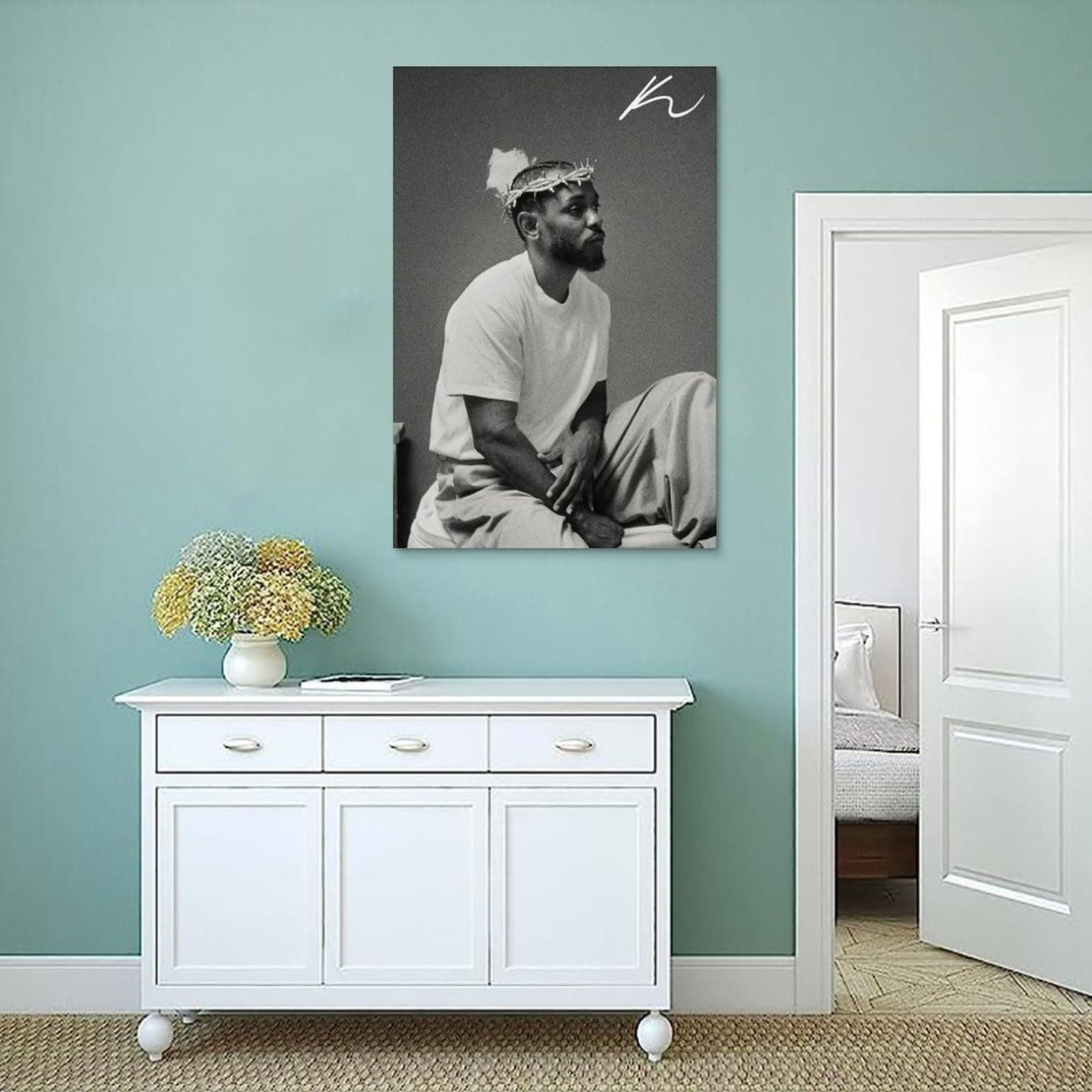Kendrick Poster Lamar Music Singer Rapper Vintage Music Posters for Room Aesthetic Canvas Wall Art Bedroom Decor12x18inch(30x45cm) thumbnail 4