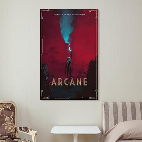 YMSVMKLF Arcane Canvas Poster Bedroom Decor Landscape Office Room Decor Gift 12x18inch(30x45cm) - 18L" x 12W" thumbnail 6