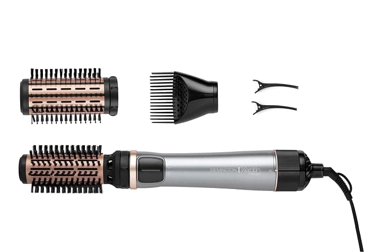 Remington Brosse Soufflante Rotative automatique [Soin kératine & huile d'amande] Keratin Protect (1000W, Céramique, Température variable, 3 accessoires: 2 brosses rondes 40 & 50mm + de Volume) AS8811 thumbnail 14