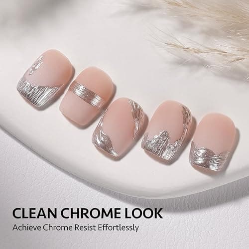GAOY 2 Pcs Matte Gel Top Coat for Gel Nail Polish, 16ml Powder-Resist Matte Finish for Detail Chrome Isolation Powder Painting Long Lasting UV Light Cure Nail Art DIY thumbnail 5