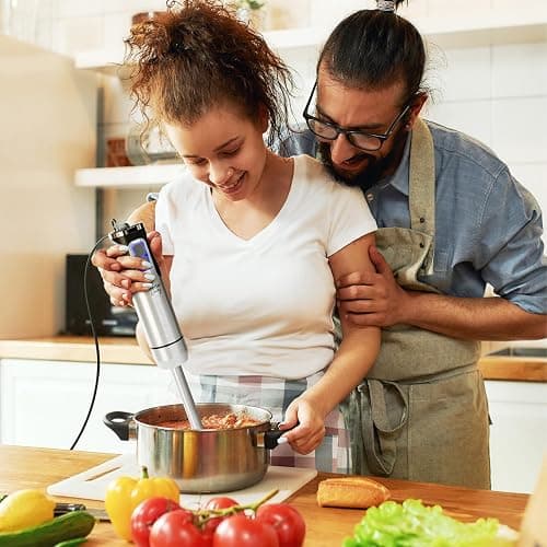 Mueller Immersion Blender Handheld - 8 Speed Stainless Steel Electric Hand Blender, Emulsion Blender Stick Kitchen Gadget with Turbo Mode thumbnail 9