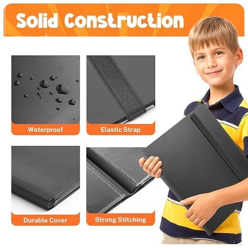 Card Binder, 9 Pocket Trading Card Album Folder,20 Pages, 360 Card Capacity Sports Card Binder, Premium Card Binders Compatible with MTG, TCG, Baseball Cards (Black) thumbnail 3