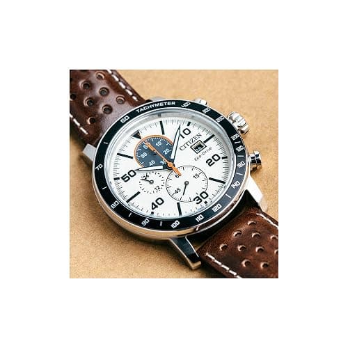Citizen Men's Eco-Drive Weekender Brycen Chronograph Watch Stainless Steel Case thumbnail 4