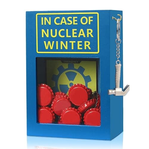 JULEASEL Funny Emergency Caps Stash w/ 30+ Red Caps, Funny Gag Gift Box w/Hammer | Hilarious Christmas Gift, Unique Birthday Gifts, Funny Stocking Stuffers for Men and Women - Image 1