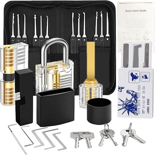 Waterproof with Stainless Steel Keys Long Lock Set Kit Suitable for Outdoor Fence,Sheds, Storage Unit, Gate, Toolbox,Trailer,Garages GFHGC - Image 1